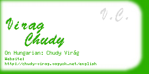 virag chudy business card